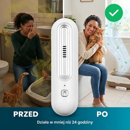 Bezprzewodowy, ładowalny neutralizator zapachów FreshHome