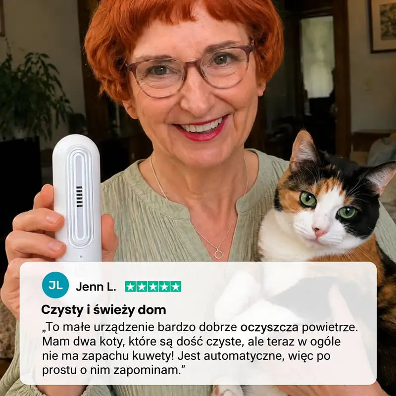 Bezprzewodowy, ładowalny neutralizator zapachów FreshHome