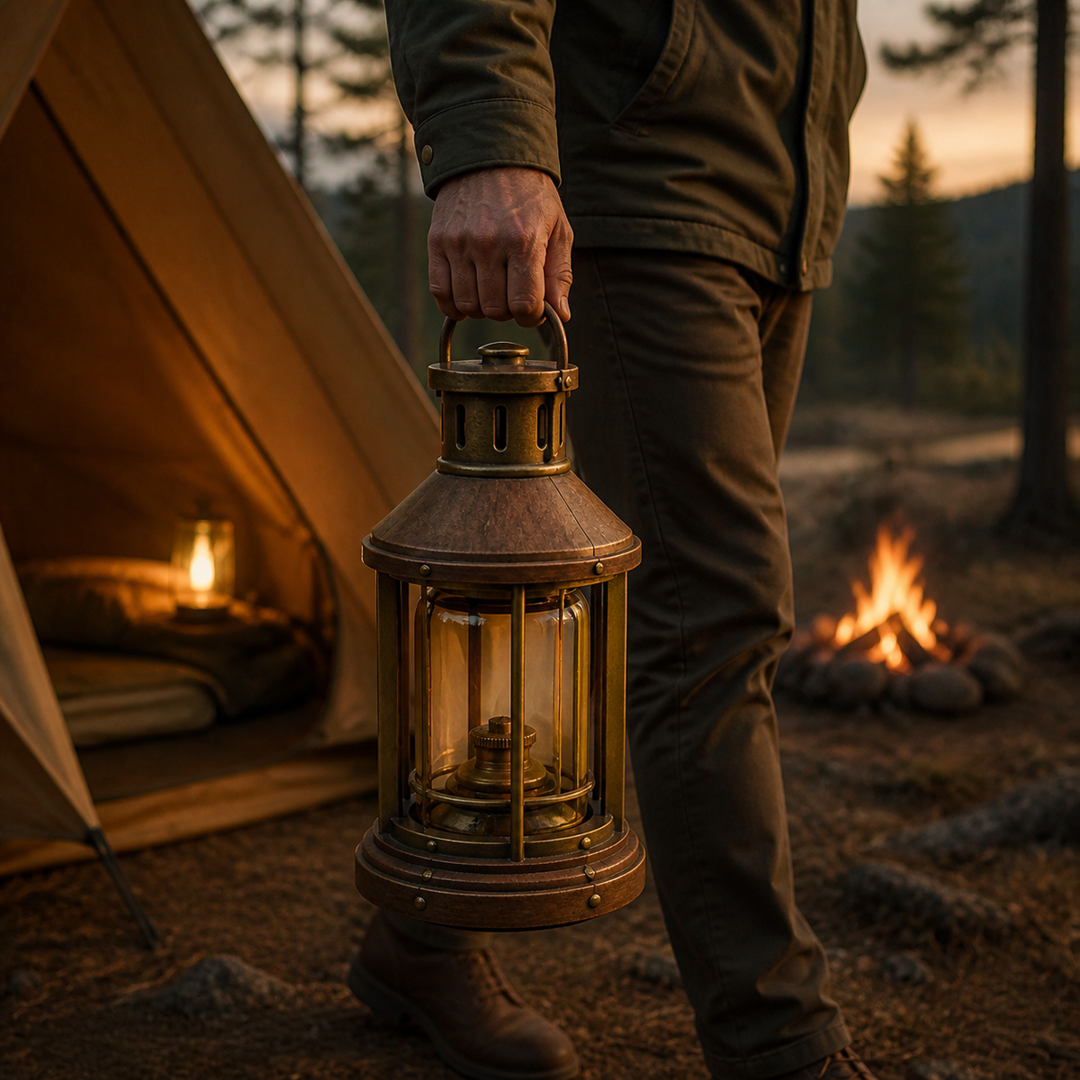 Nuviory Cedar Lantern